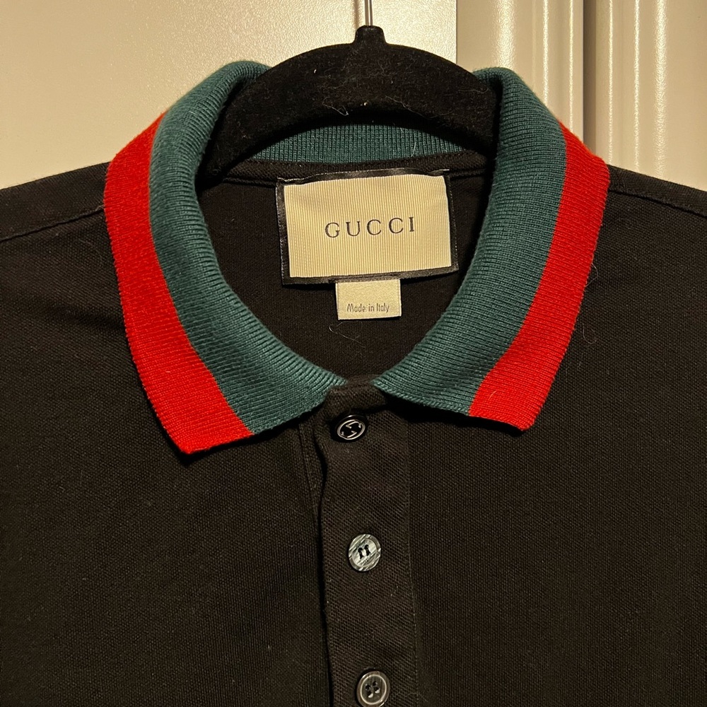Gucci Web Collar Polo size Medium